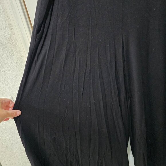 Torrid Women’s Gaucho Pants Size 1 Black Cropped Wide Leg Stretch Plus Size - Picture 4 of 8